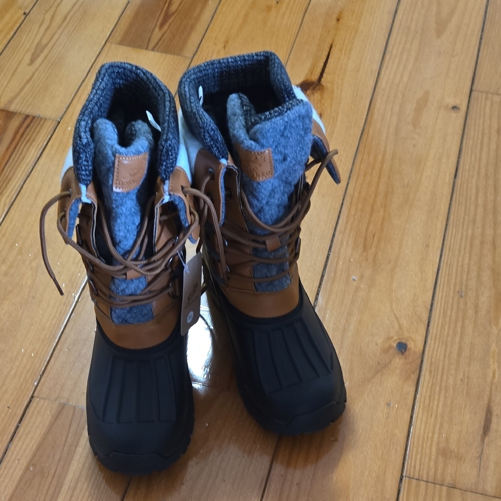 Kids Winter Boots - Brown and Black